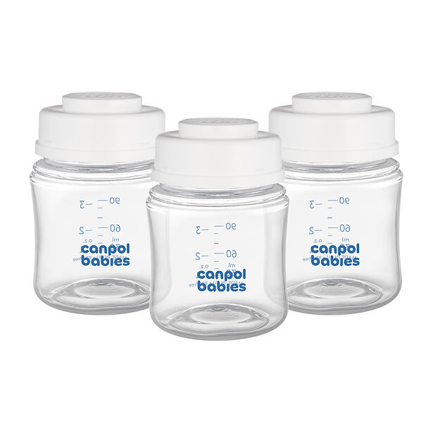 Canpol babies Sada fliaš na skladovanie materského mlieka 3x120ml