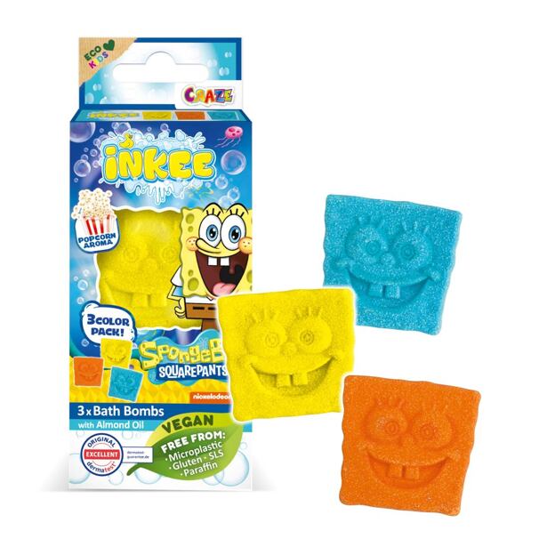 INKEE Mini pack šumivé bomba - Sponge Bob