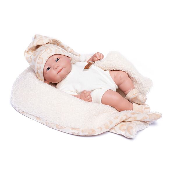 Guca 931 New Born dievčatko - realistická bábika bábätko s celovinylovým telom - 25 cm