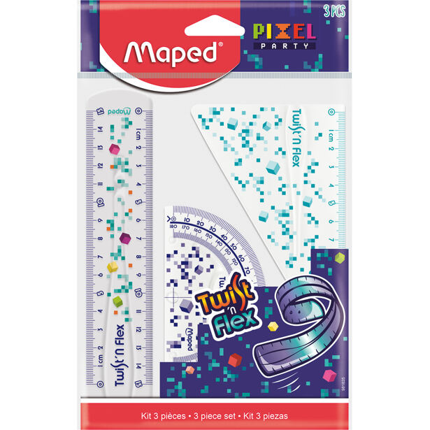Maped Pixel Party Set 3 rýsovacích potřeb Twist´n Flex