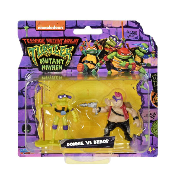 Orbico Teenage Mutant Ninja Turtles - Minifigurky želvy NINGA, 2 ks v balení, Donnie vs Bebop