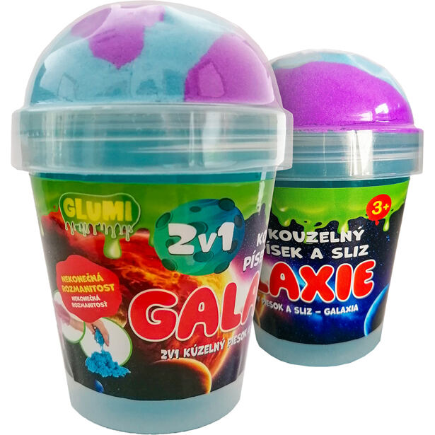 GLUMI 2v1 Kúzelný piesok a sliz Galaxie, viac druhov