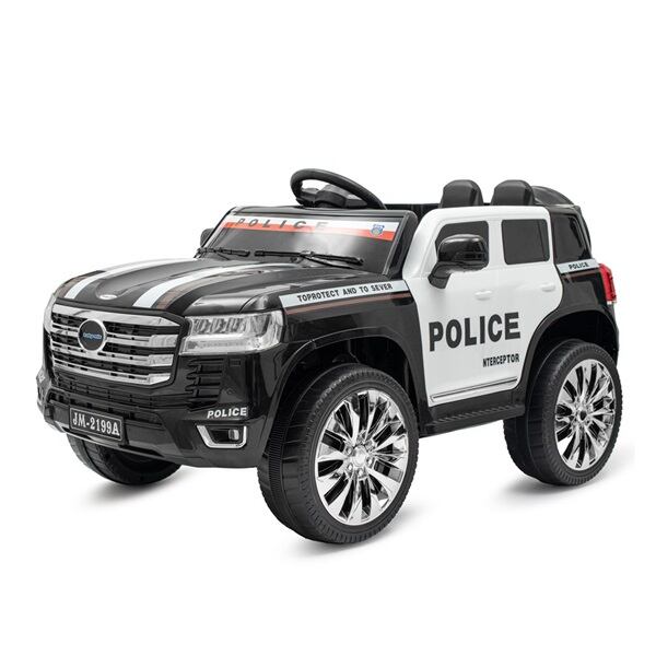 Baby Mix Dětské elektrické autíčko Police 4x4 černé