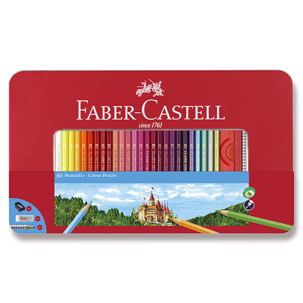 FABER-CASTELL Pastelky 60 barev + příslušenství