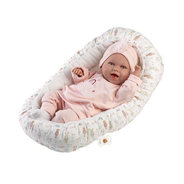 Llorens 74122 NEW BORN realistická bábika bábätko so zvukmi a mäkkým látkovým telom 42 cm
