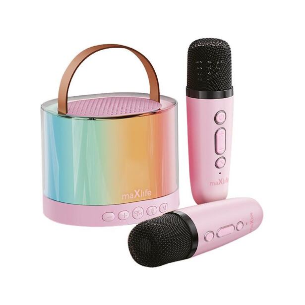 Maxlife Bluetooth karaoke set MXKS-200 růžový