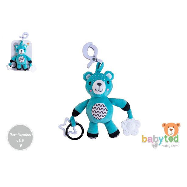 Babyted Medvedík hrkálka plyš 30cm záves na postieľku/kočík