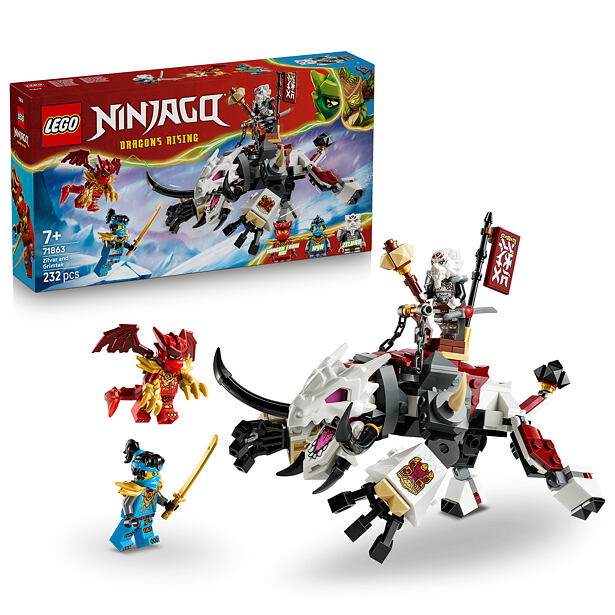 LEGO® NINJAGO® 71863 Zilvar a dračie beštie Grimtak