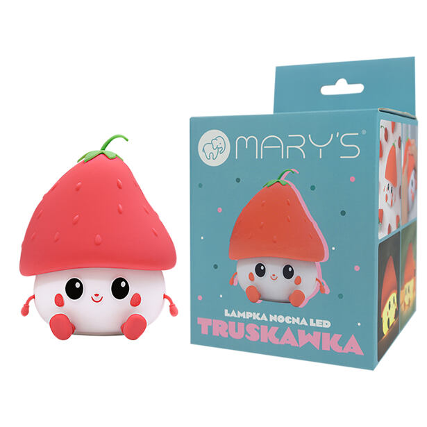 Mary's LED Silikónová nočná lampička jahôdka