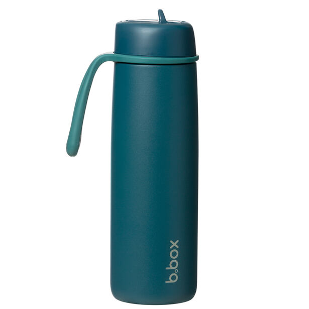 b.box Nerezová termolahev s brčkem 690 ml - sea glass