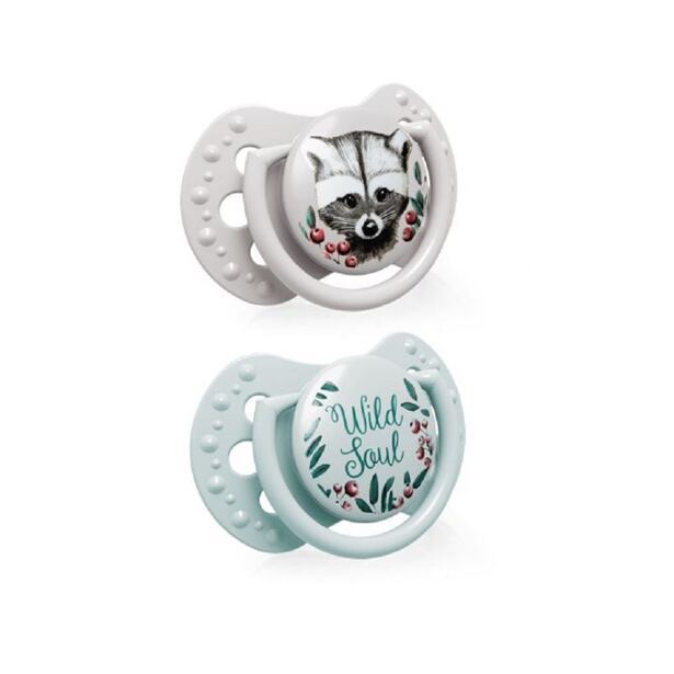 LOVI Cumlík s mini štítkom 0-2m silikónový dynamický WILD SOUL 2ks