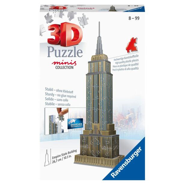 Ravensburger Mini budova - Empire State Building 3D Puzzle 54 dielikov