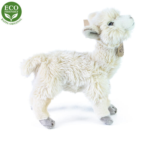Plyšová lama Alpaka stojící 23 cm ECO-FRIENDLY