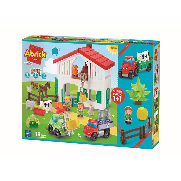 Ecoiffier Abrick Veľká farma 2v1