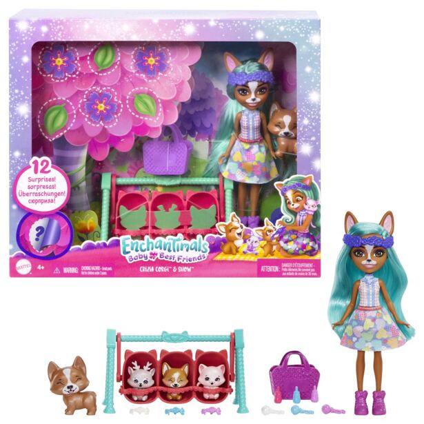 Mattel Enchantimals Panenka a miminka, více druhů