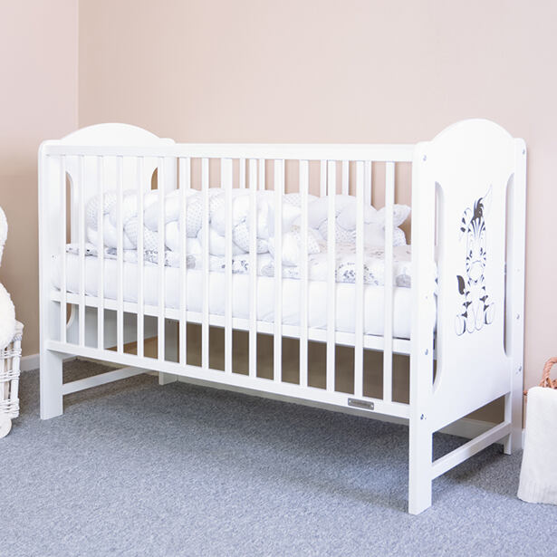 Detská postieľka New Baby ELSA Zebra biela