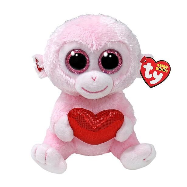 TY Beanie Boos GIGI, 15 cm - opice se srdcem