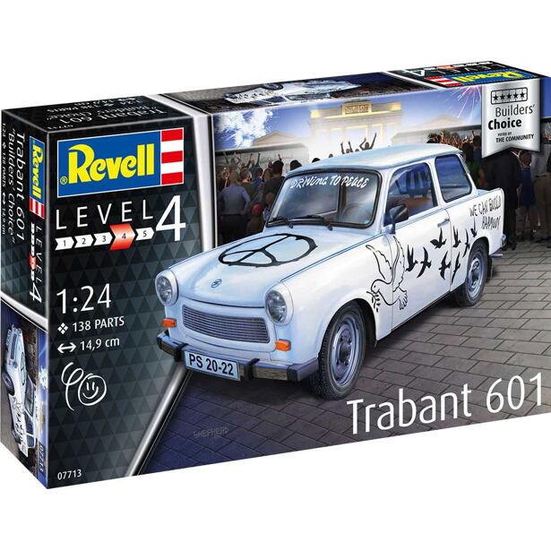 Revell Plastic ModelKit Auto 07713 - Trabant 601S "Builder's Choice" (1:24)