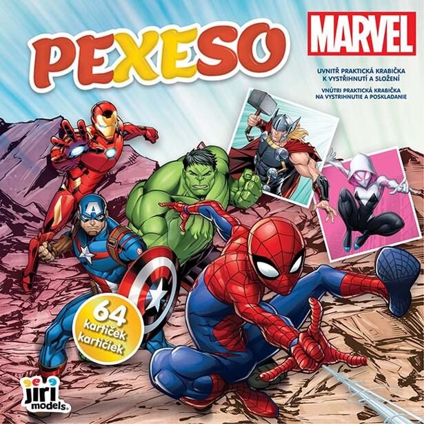 Jiri Models Pexeso v zošite Marvel
