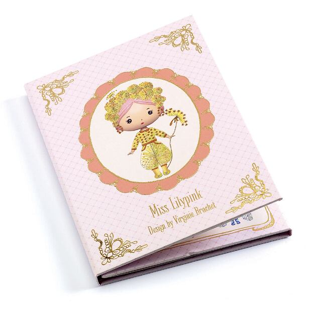 DJECO Tinyly snímatelia samolepky Miss Lilypink