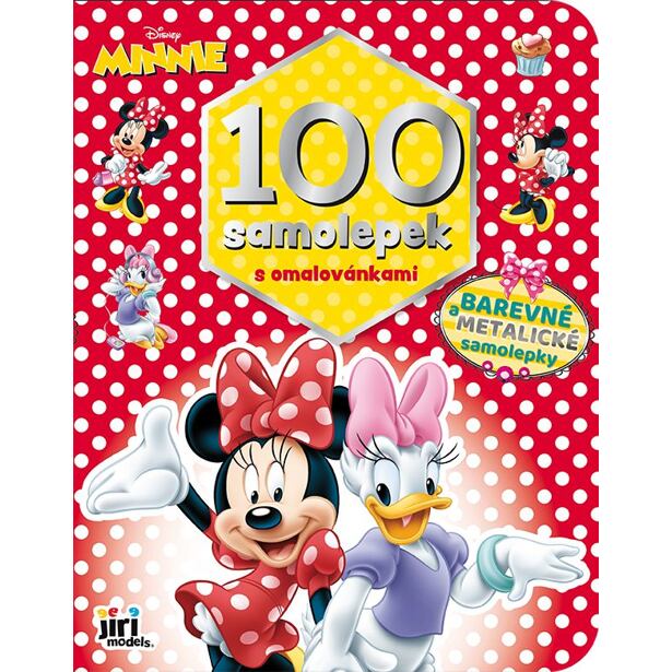 Jiri Models 100 samolepiek s omaľovánkami Minnie
