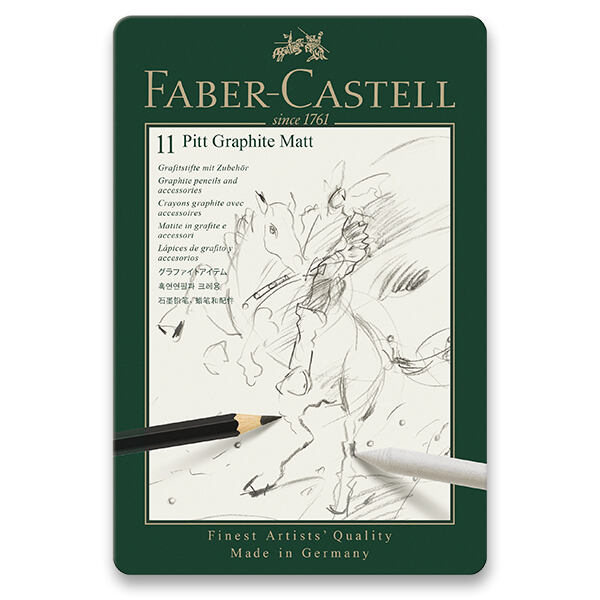 FABER-CASTELL Grafitová ceruzka Pitt Graphite Matt súprava 11 ks