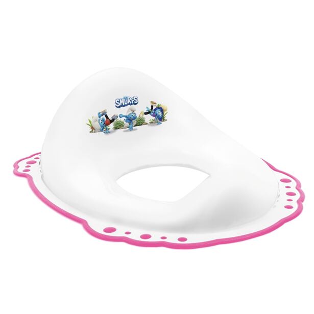 Maltex Sedátko na WC s protiskluzem The Smurfs - bílá/růžová