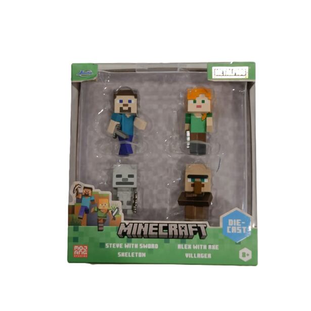 Jada Minecraft Figúrky 2,5", súprava 4 ks