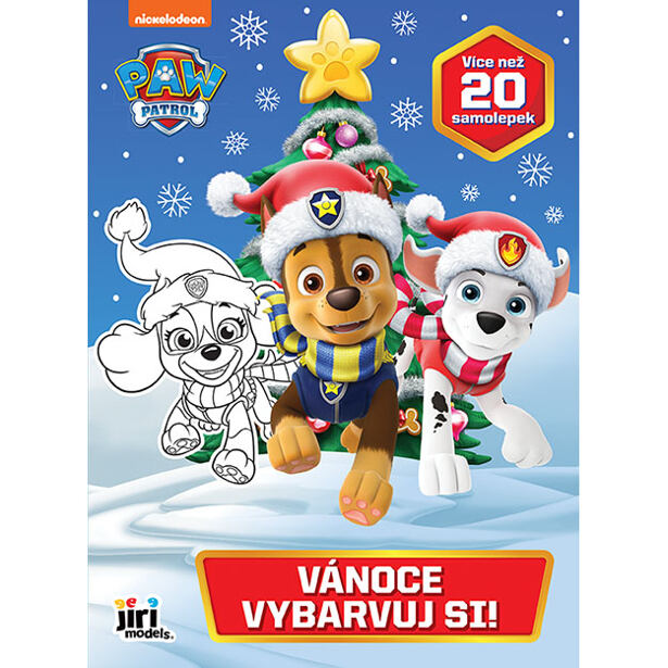 Jiri Models Vyfarbuj si! Tlapková patrola Vianoce