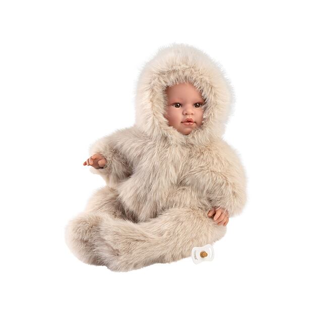 Llorens 74504 NEW BORN realistická bábika bábätko so zvukmi a mäkkým látkovým telom 45 cm