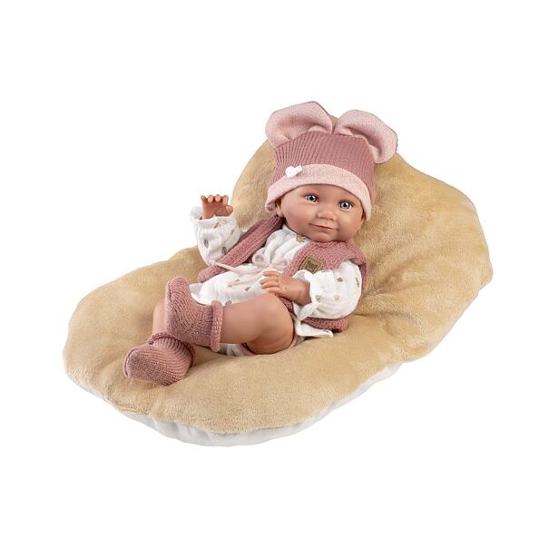 Llorens 73816 NEW BORN dievčatko, realistická bábika bábätko s celovinylovým telom 40 cm