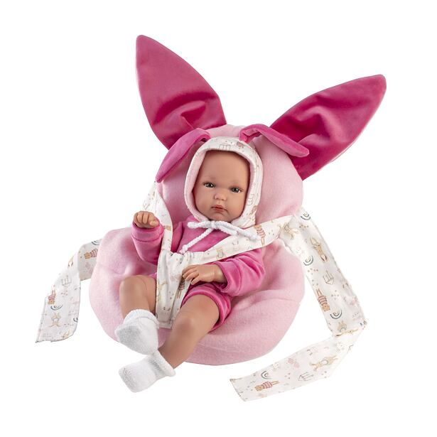 Llorens 63506 NEW BORN dievčatko, realistická bábika bábätko s celovinylovým telom 35 cm
