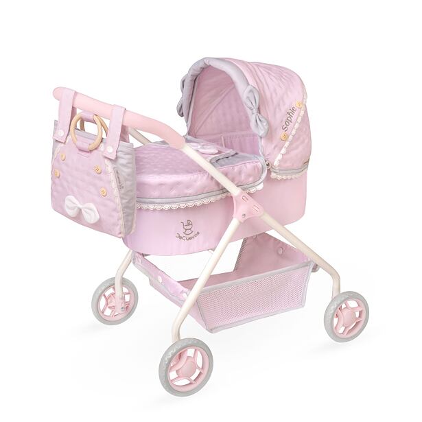DeCuevas 86075 Môj prvý kočík pre bábiky s taškou Sophie 2025 - 56 cm
