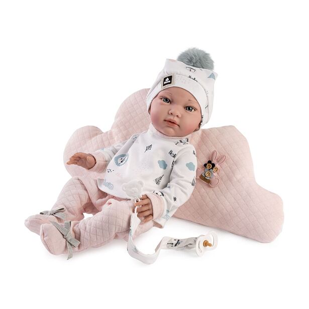 Guca 944 New BORN HOLČIČKA  - realistická panenka miminko s celovinylovým tělem - 42 cm