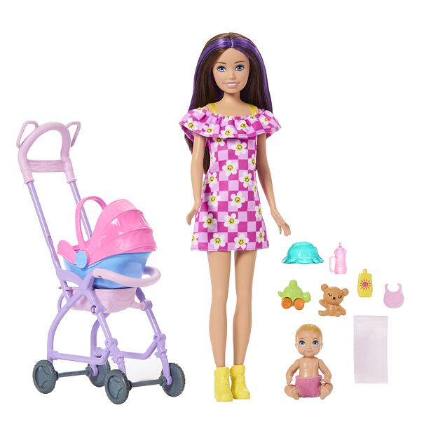 Mattel Barbie Skipper Babysitterin mit Kinderwagen