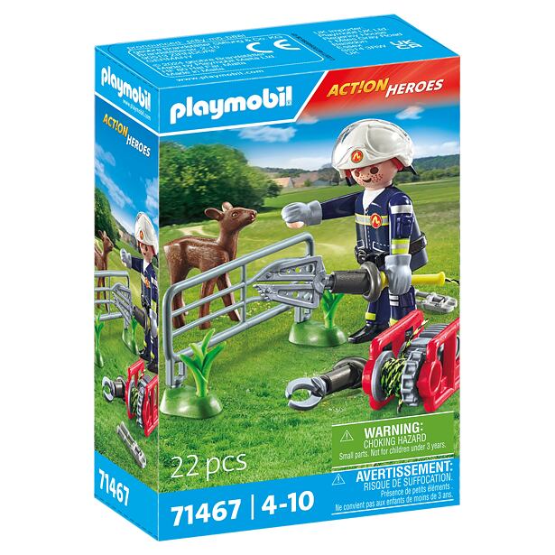 Playmobil Hasiči pri záchrane zvierat