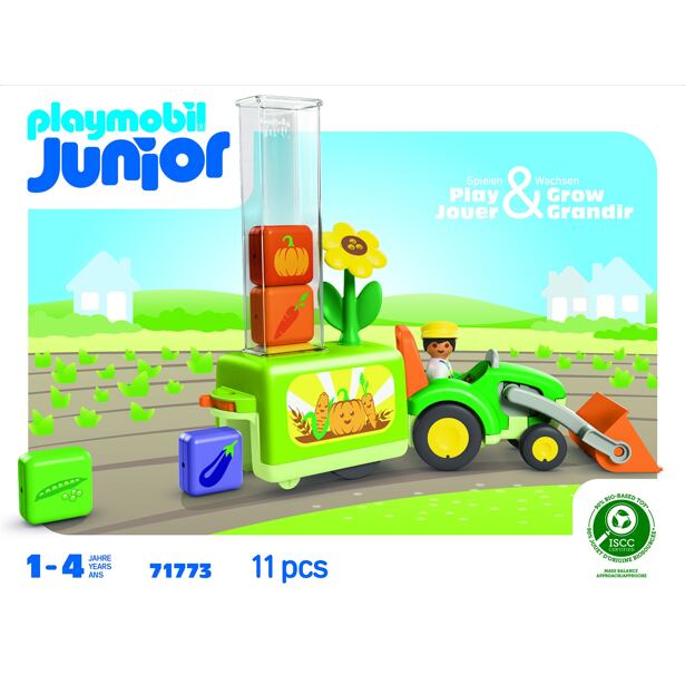 Playmobil Junior: Traktor se sázecím zařízením