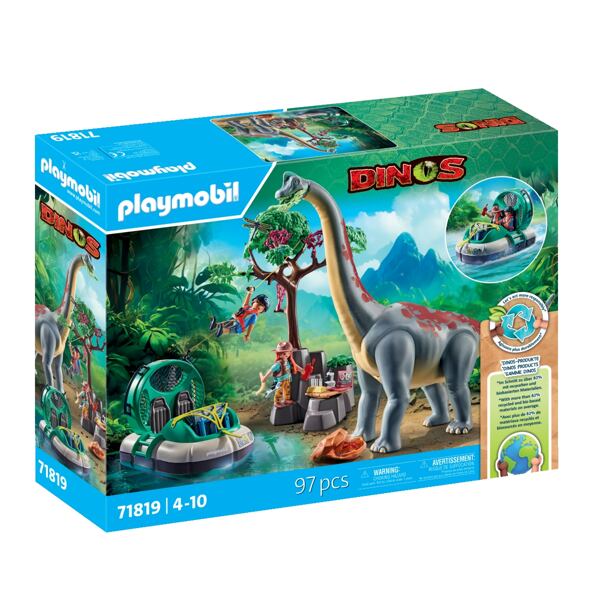 Playmobil Brachiosaurus a vznášadlo