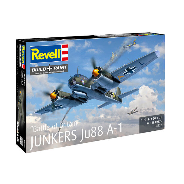 Revell Plastic ModelKit lietadlo 04972 - Junkers Ju88 A-1 Battle of Britain (1:72)