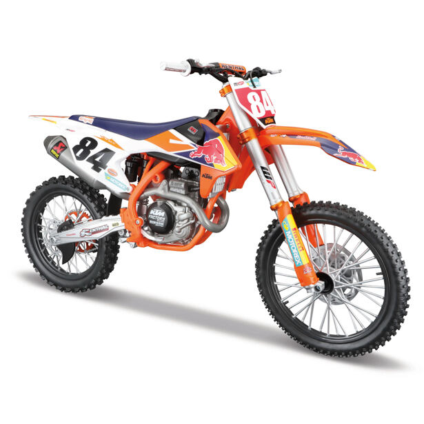 Maisto Motocykel Red Bull KTM 450 SX-F Factory Edition 2018, #84 Jeffrey Herlings, 1:6