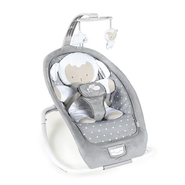 Ingenuity Hojdačka vibrujúca s melódiou Cuddle Lamb 0m+ do 18kg, 2019
