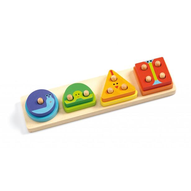 DJECO Puzzle - 1,2,3,4 základné