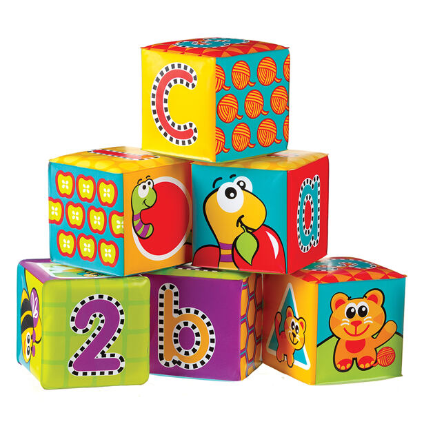 Playgro - Mäkké penové kocky nové 6ks