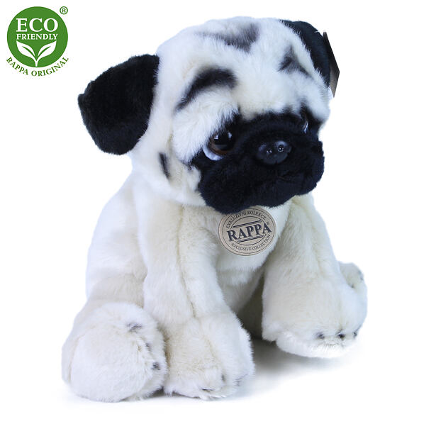 Rappa Plyšový pes mops 28 cm ECO-FRIENDLY