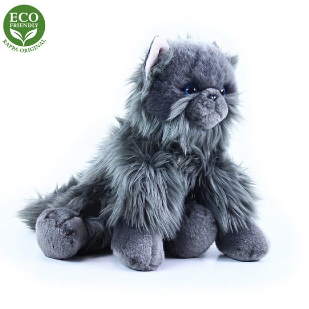 Rappa Plyšová mačka britská sediaca, 30 cm, ECO-FRIENDLY