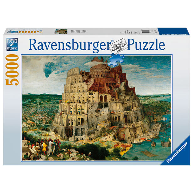 Ravensburger Brueghel starší: Stavba babylonskej veže Puzzle 5000 dielikov