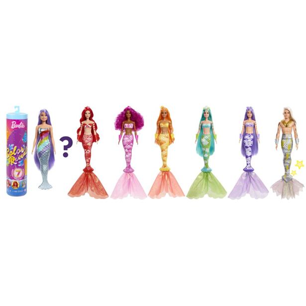 Mattel Barbie Color Reveal Barbie Duhová mořská panna, asst
