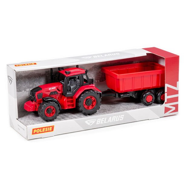 Traktor Belarus s prívesom
