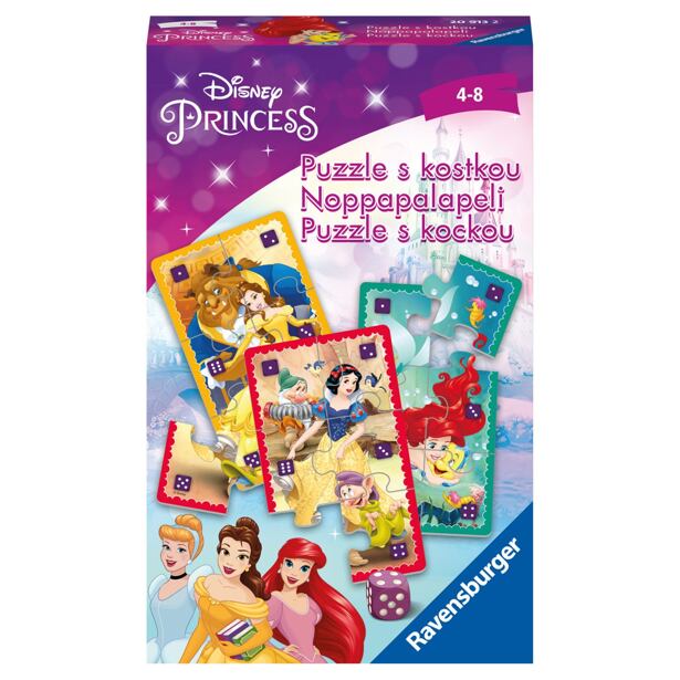 Ravensburger Disney Princess: Puzzle hra s kostkou