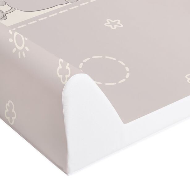 CEBA Podložka prebaľovacia 2-hranná s pevnou doskou (50x70) Comfort Kačičky hnedá